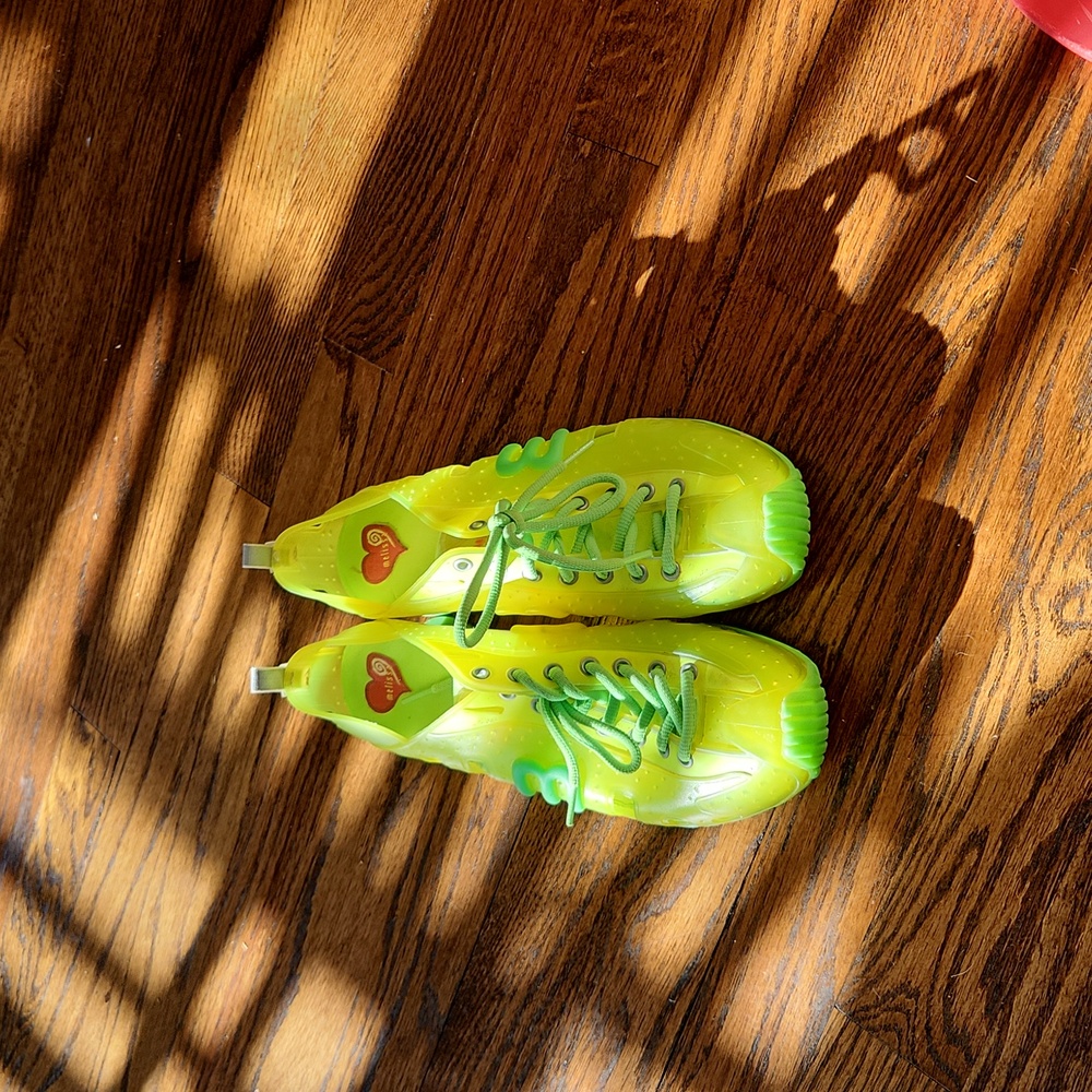 Melissa shoes size 7 fluorescent green and orange